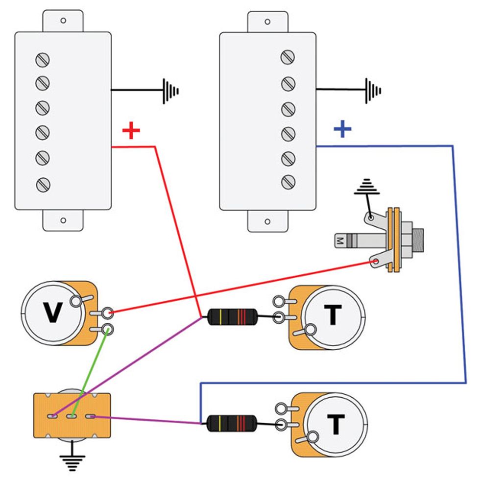 Mod Garage: Les Paul Master Wiring #3 | Premier Guitar sg epiphone pro wiring diagram 
