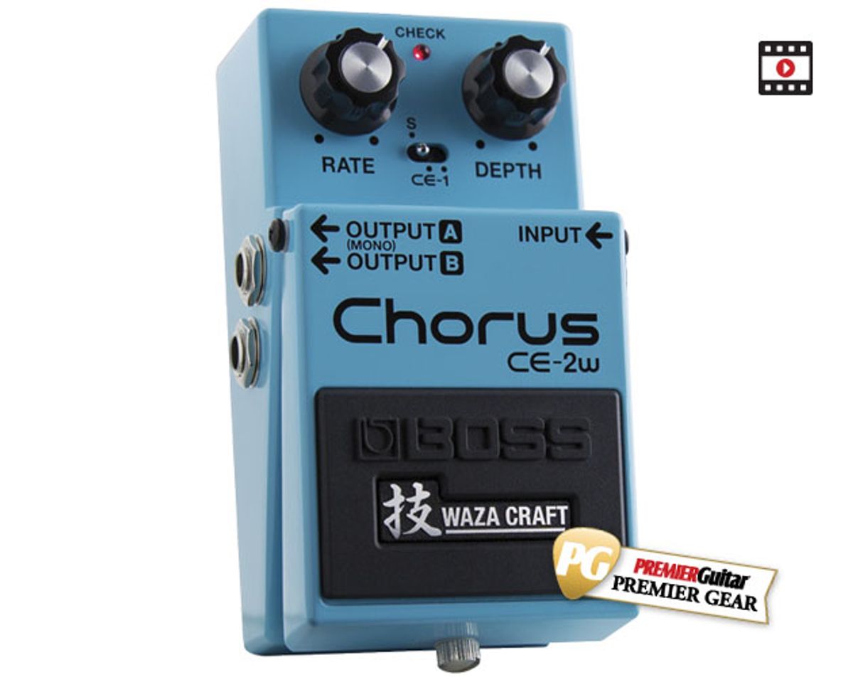 Boss Ce 2w Waza Craft Chorus Review Premier Guitar The Best Guitar And Bass Reviews Videos And Interviews On The Web