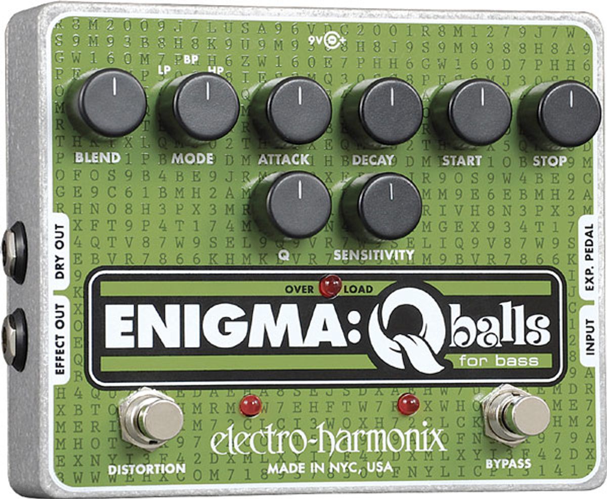 Electro Harmonix Enigma Q Balls Bass Envelope Filter Review Premier Guitar