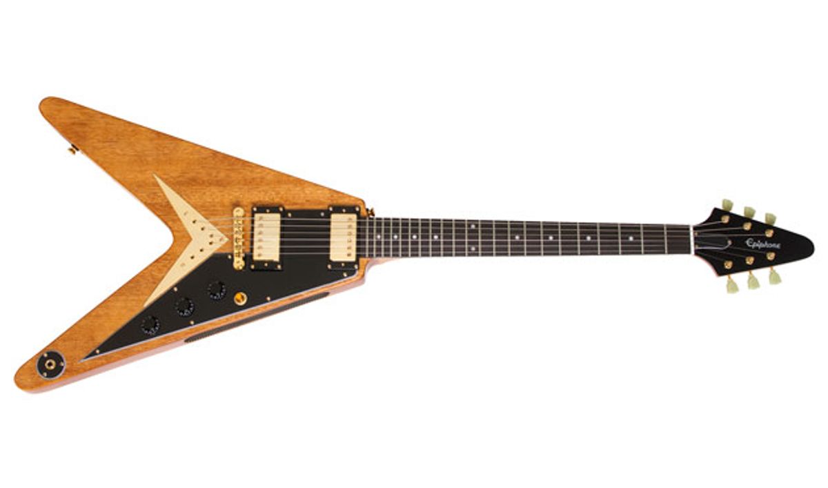 Epiphone Releases Limited Edition Korina Flying-V, Korina Explorer, and ...