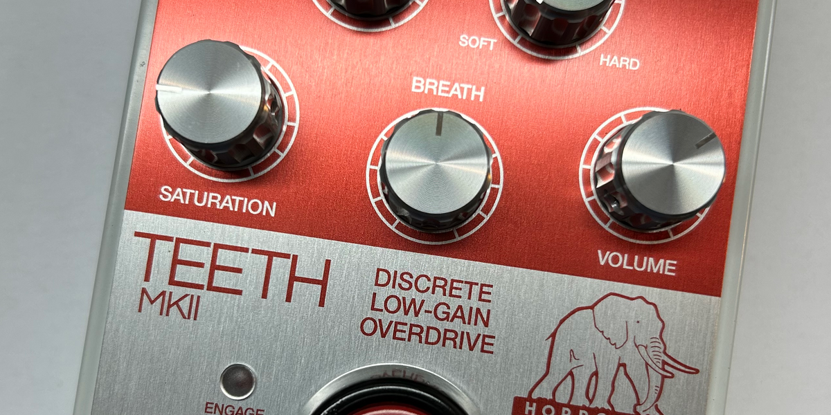 Horrothia Effects Introduces Teeth Mk2 Overdrive Pedal - Premier 